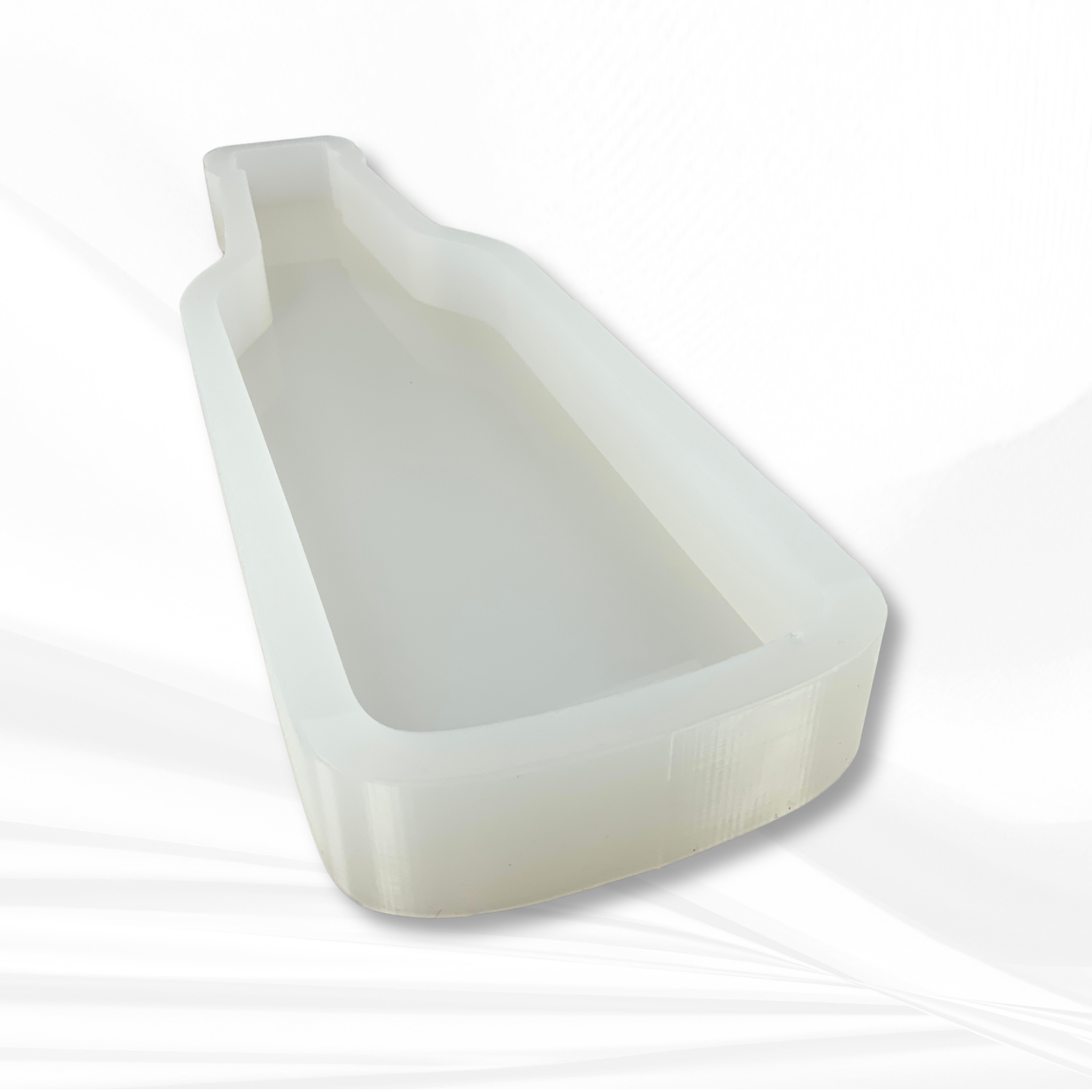 17"x 4"x 1.25" Beer Bottle Cheese Board Silicone Mold - Board Mold, Bottle Mold