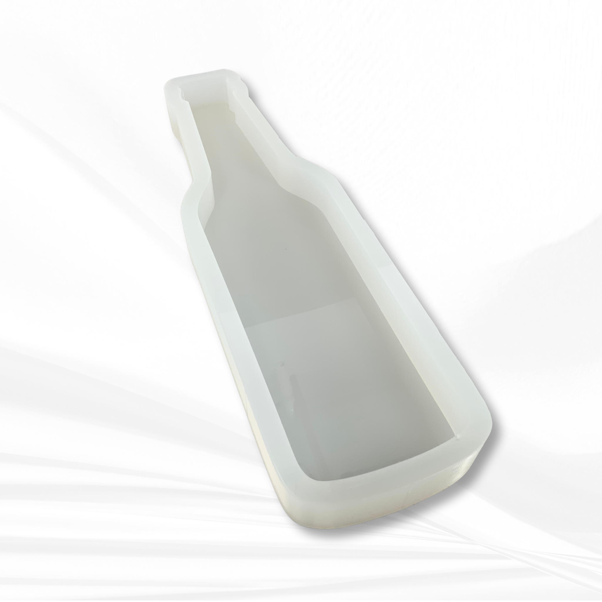 17"x 4"x 1.25" Beer Bottle Cheese Board Silicone Mold - Board Mold, Bottle Mold