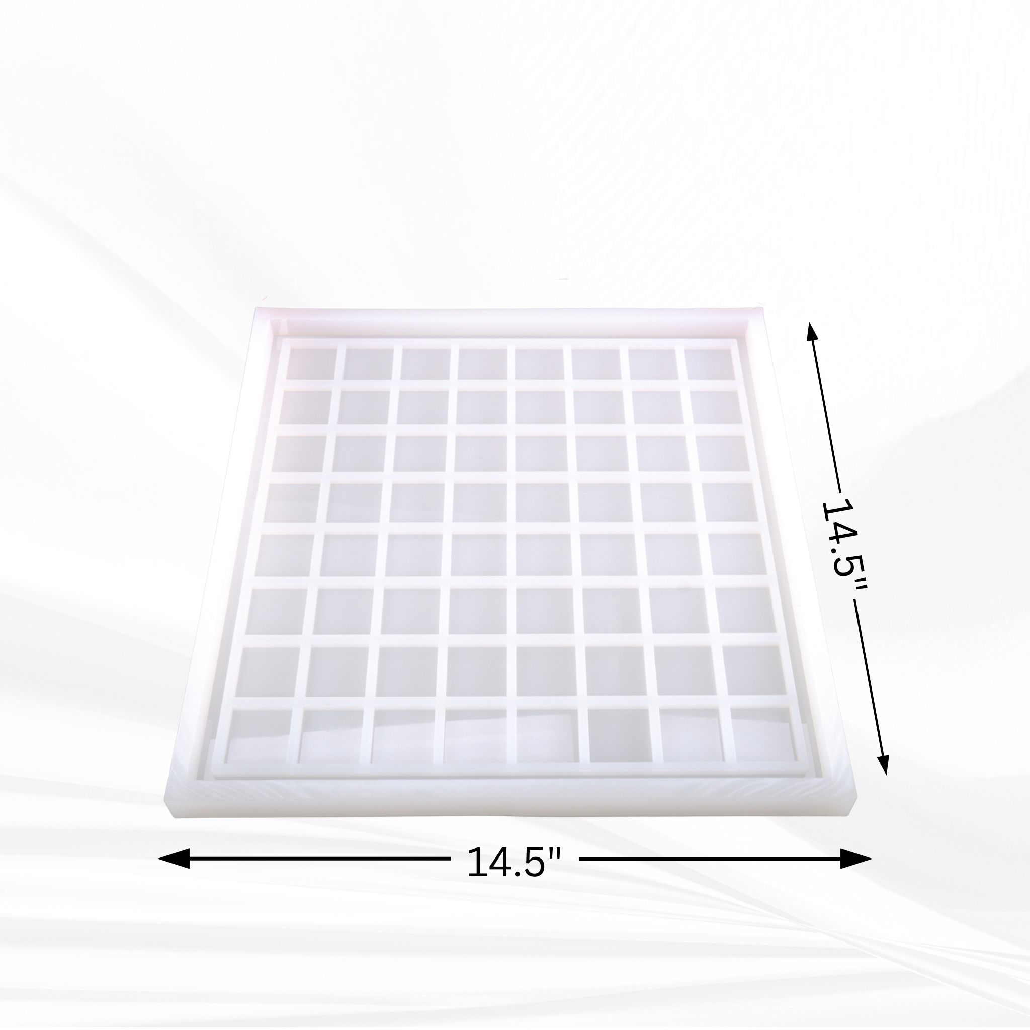 14.5" x 14.5" x .75" Chess Board Mold and Chess Piece Set Mold
