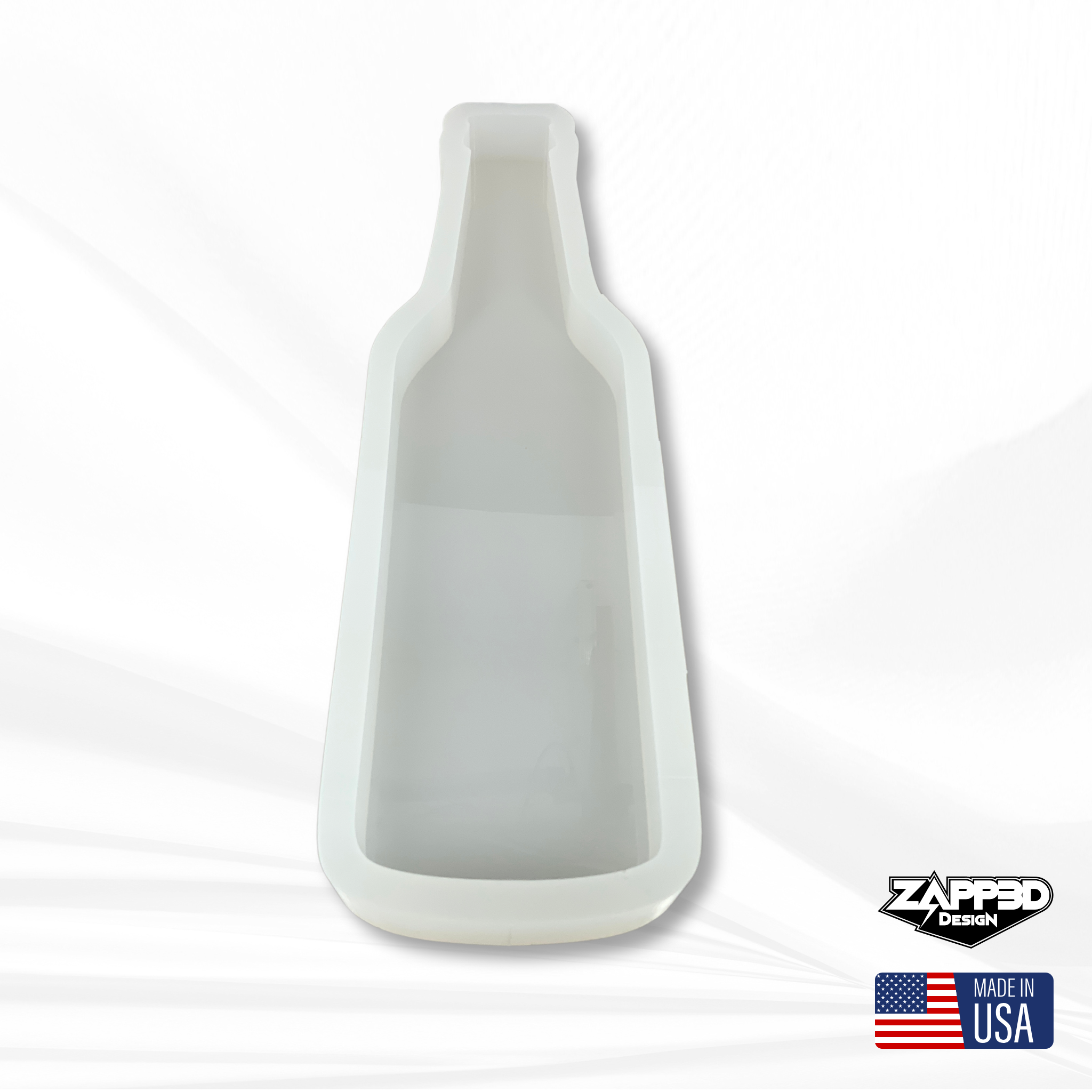 17"x 4"x 1.25" Beer Bottle Cheese Board Silicone Mold - Board Mold, Bottle Mold