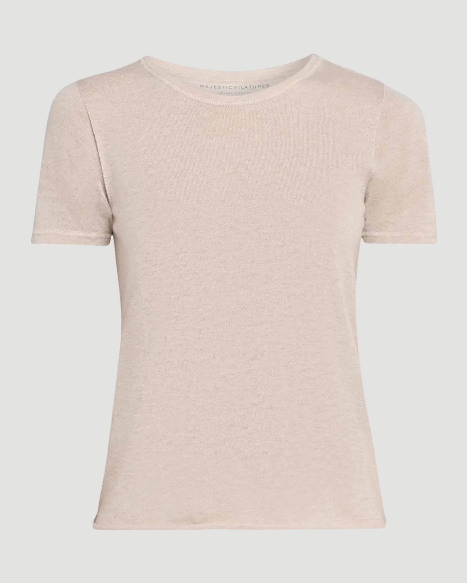 100% Machine Washable Cashmere Short Sleeve Crewneck T-Shirt