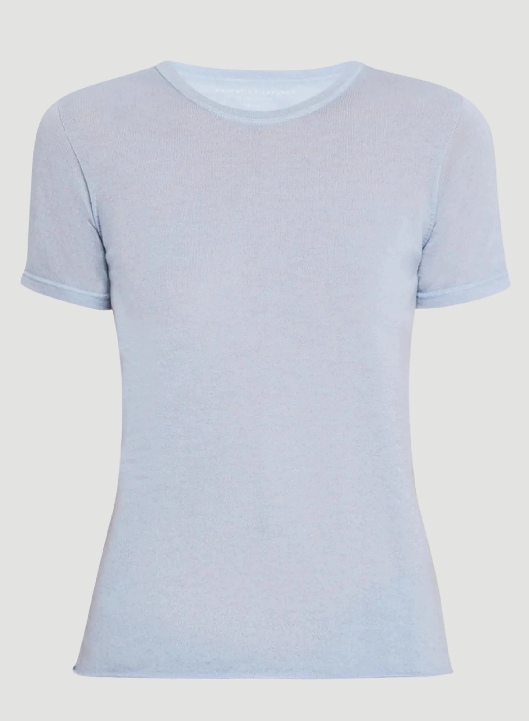 100% Machine Washable Cashmere Short Sleeve Crewneck T-Shirt