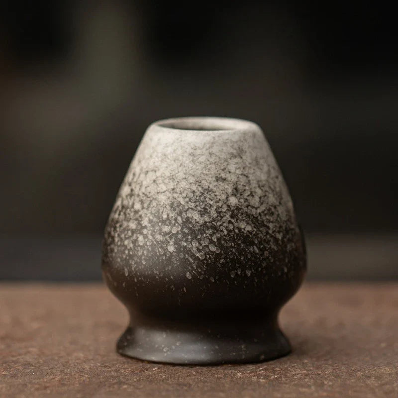 Ancient pottery Matcha Tea Whisk Holder For Dining Room Teahouse Matcha Ceremony Green Tea Chasen Holder Stand Bowl Teawares