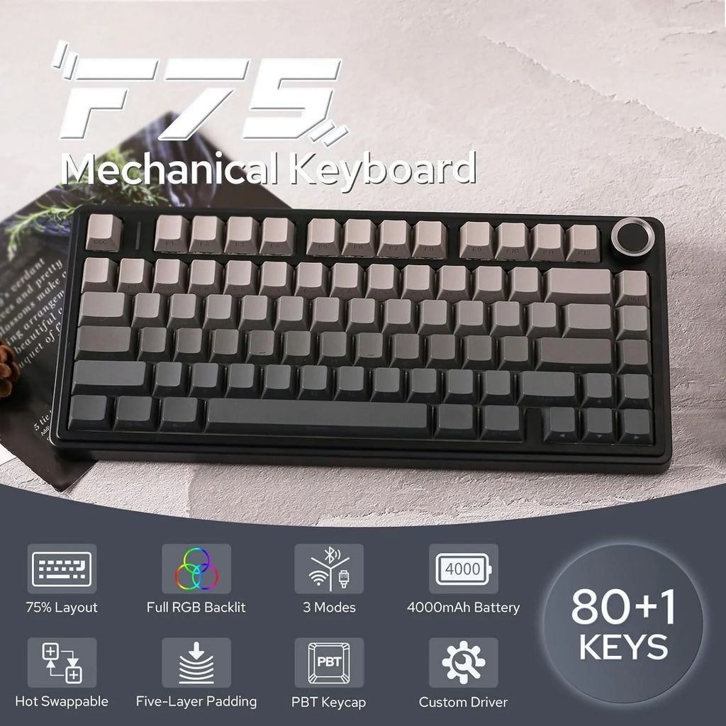 F75 Pro Gasket Mounted Wireless Gaming Mechanical Keyboard – Browse ...