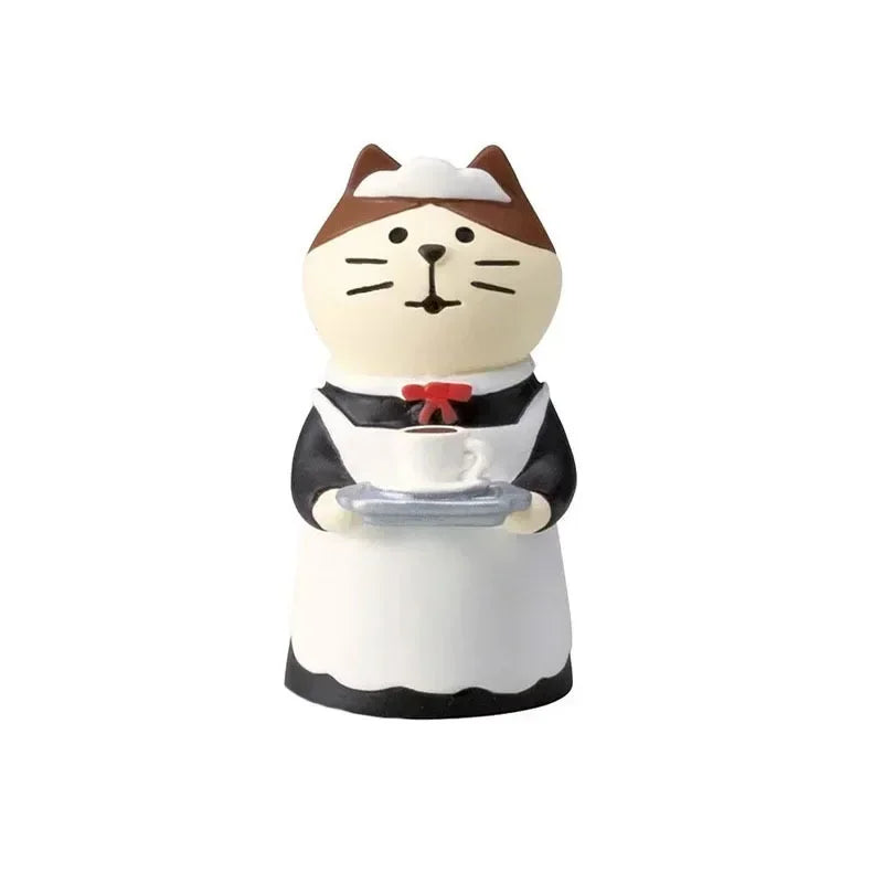 2025 Bread Baking Cake Series Creative Fashion Toy Cat Action Figures Car Interior Desktop Miniatures Resin Ornament Accessories