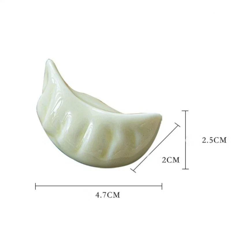 2-3PCS Cute Dumpling Shape Ceramic Chopsticks Holder Stand Chopstick Rack Pillow Japanese Style Kitchen Tableware Tools